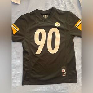 STEELERS TJ Watt Kids Black and Yellow NFL Team Jersey-